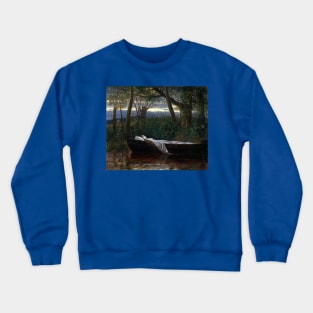 The Lady of Shalott - Walter Crane Crewneck Sweatshirt